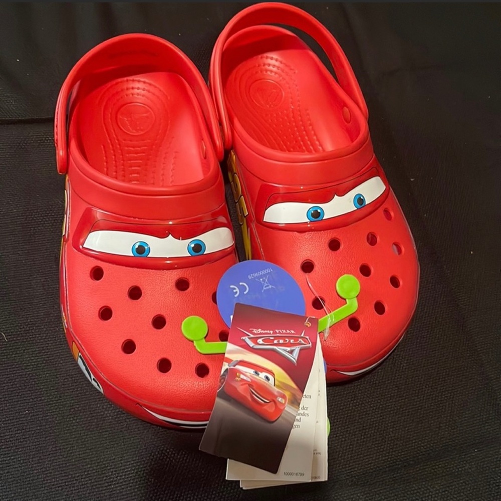 Lighting McQueen Crocs! They light up when you walk!